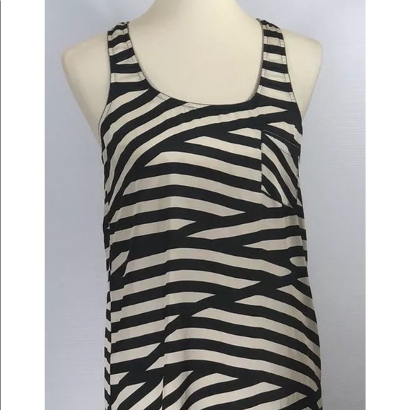 Wilster Women Striped beige Black Tank Top Size S - Picture 3 of 6